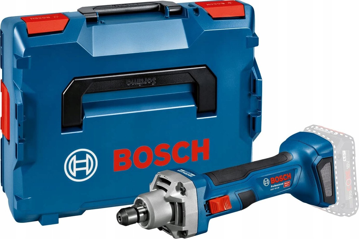 Bosch Bosch cordless straight grinder GGS 18V-20 Professional solo (blue/black, without battery and charger, in L-BOXX)