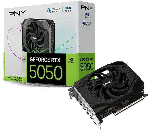 Karta graficzna PNY GeForce RTX 5050 Single Fan 8GB GDDR6 DLSS4 (VCG50508SFXPB1)