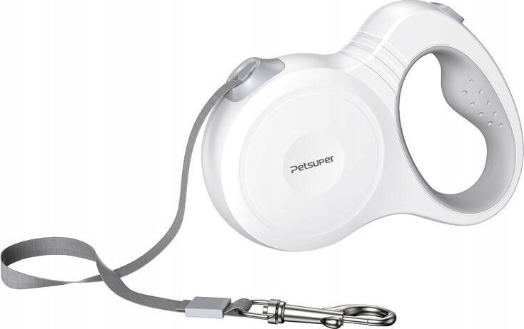 Petsuper Smycz automatyczna Petsuper 5m (biała)