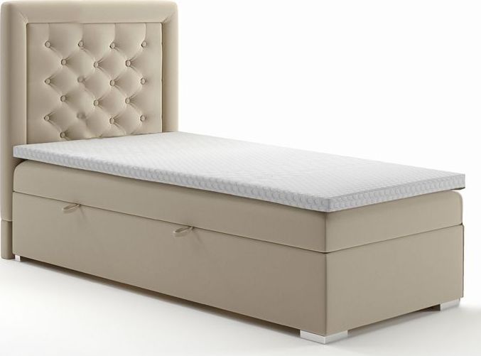 Elior Jednoosobowe łóżko boxspring Persea 90x200 - 58 kolorów