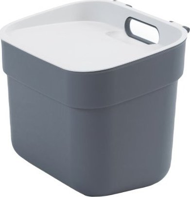 Kosz na śmieci Kadax do segregacji uchylny szary