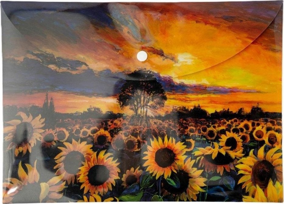 Teka Teczka kopertowa PP A4 Słoneczniki