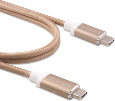 Kabel USB Innergie USB-C - USB-C 1 m Złoty (3082175400)