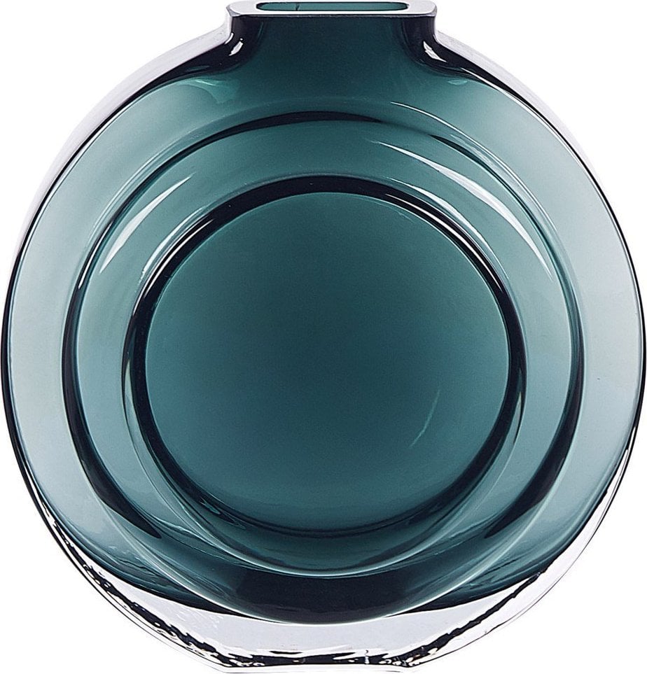 Ramka Beliani Wazon na kwiaty szklany 27 cm zielony KAPELI!