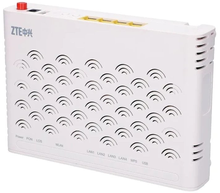 Zte F600W | Ont | Wifi, 1X Gpon, 4X Rj45 100Mb/S, 1X Usb