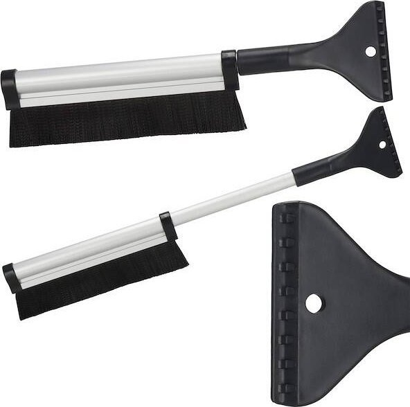 Springos Skrobaczka do szyb samochodowych 2w1 z teleskopową rączką i miotełką zmiotka do śniegu UNIWERSALNY