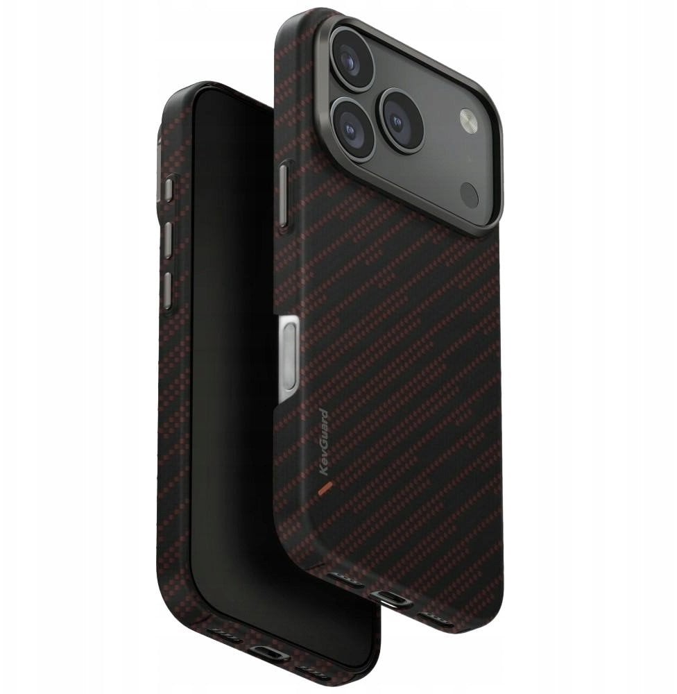 Uniq Etui Keva EDGE do Apple iPhone 17 Pro Magclick Charging pomarańczowy