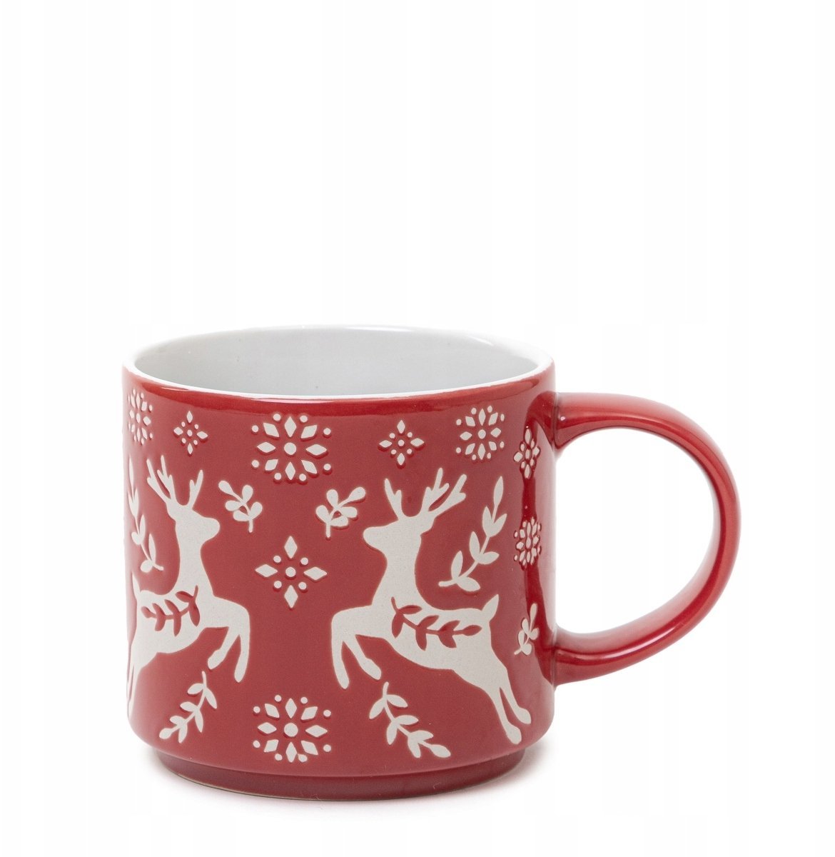 Dekoracja świąteczna Homla Kubek świąteczny AVERO 350 ml - Czerwony