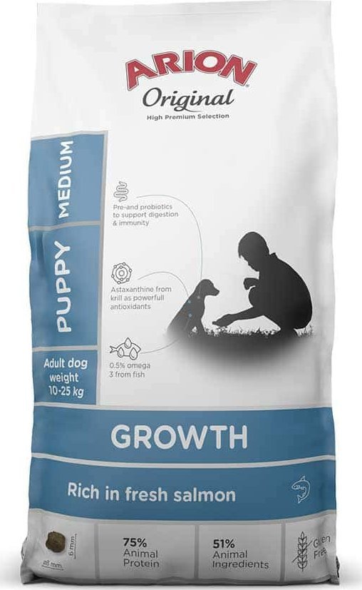 Arion ARION Original Growth Salmon/Fish Puppy Medium 2kg