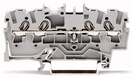 Wago Złączka przelotowa 4-przewodowa do zastosowań Ex e I,II szara 24/32A - 2002-1401
