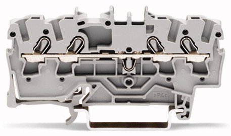 Wago Złączka przelotowa 4-przewodowa do zastosowań Ex e I,II szara 24/32A - 2002-1401