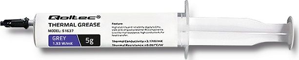 Pasta termoprzewodząca Qoltec Grey 5g (51637)