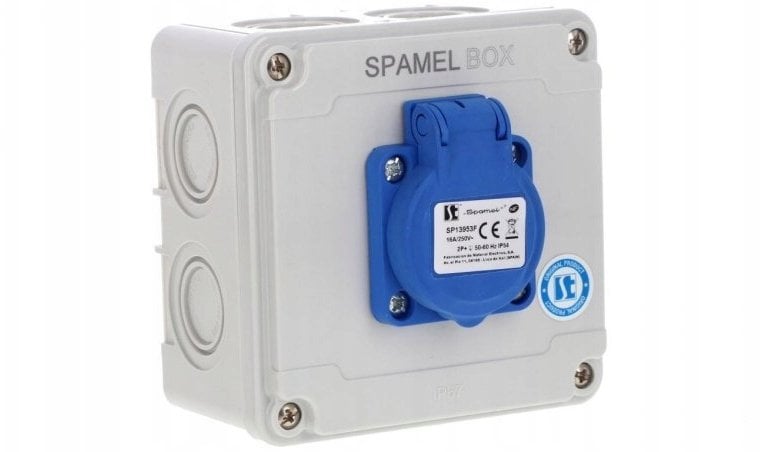 Rozdzielnica 1x3x16A INA=16A IP54 SB-001005-P0010-54