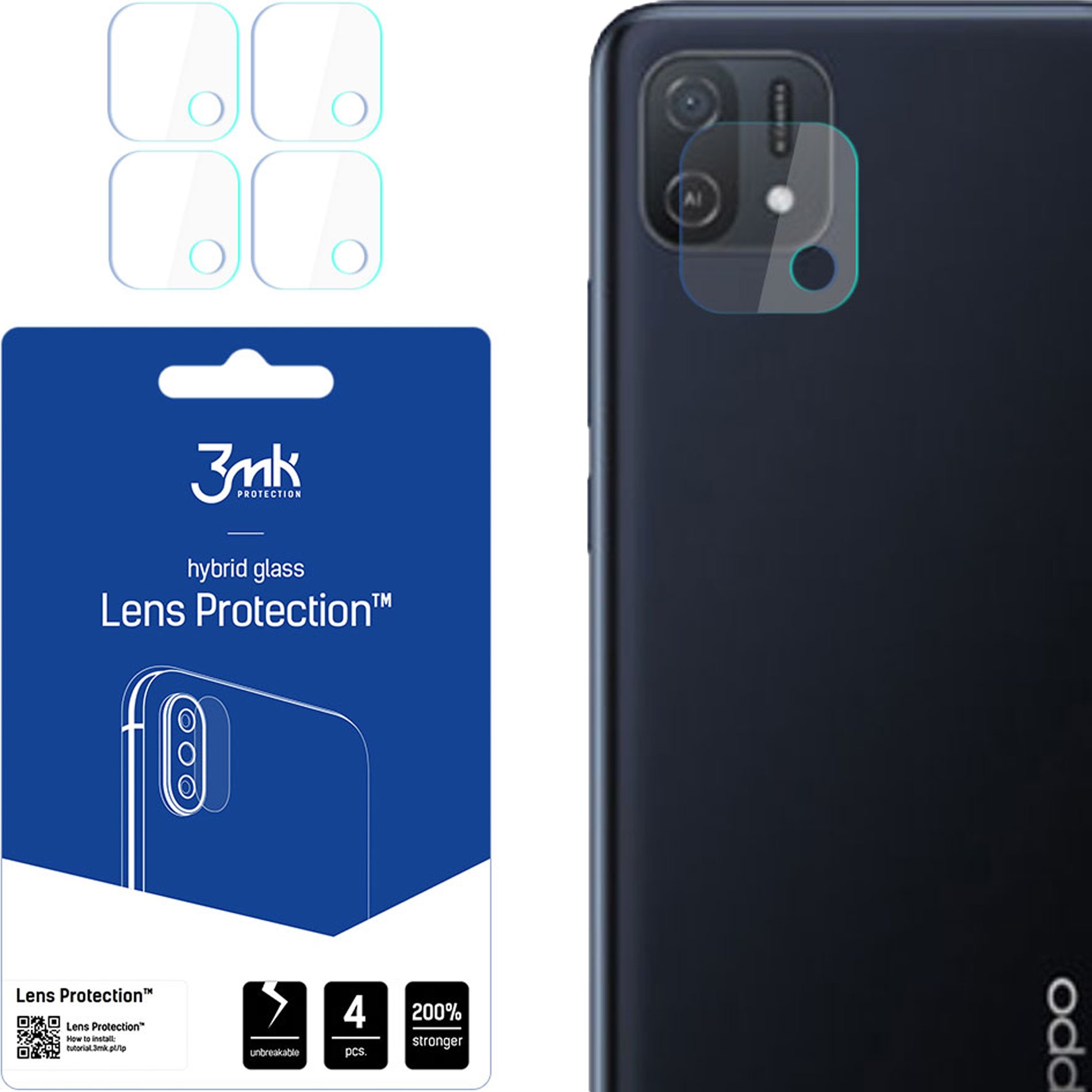 OPPO A16E - 3MK LENS PROTECTION