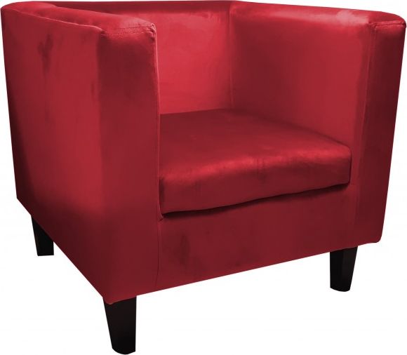 Atos Fotel GRON VELVET bordowy tapicerowany aksamitem ATOS