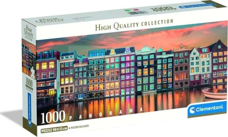 Clementoni Puzzle Panorama Bright Amsterdam 1000 elementów (39897)