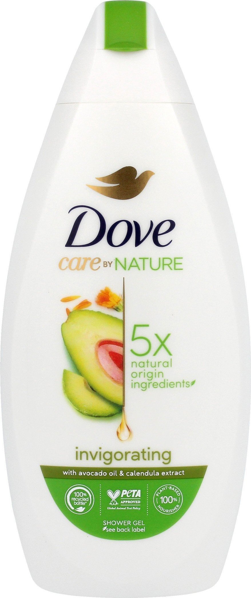Unilever Dove Care By Nature Żel pod prysznic Invigorating - Avocado Oil & Calendula Extract 400ml