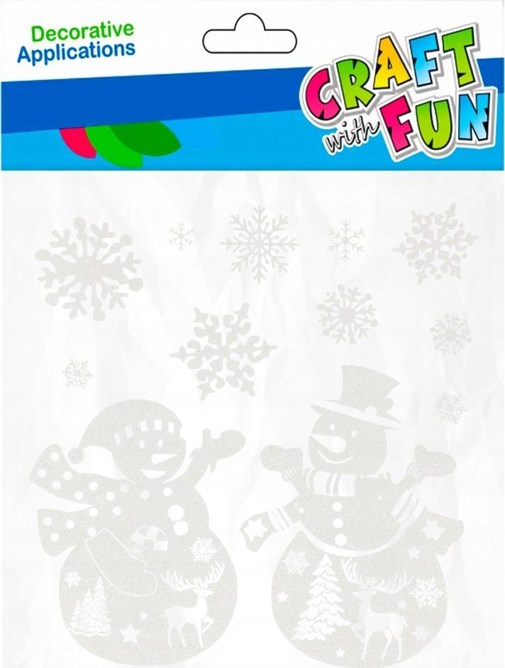 Craft with Fun OZDOBA BN NAKLEJKI NA SZYBE BALWANEK CF 12/144