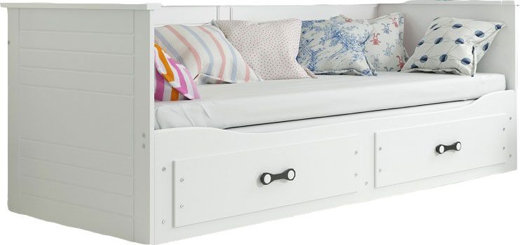 Elior Białe rozsuwane łóżko młodzieżowe 80x200 - Aniko