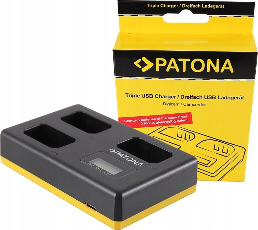 Ładowarka do aparatu Patona PATONA 01922 ładowarka akumulatorów Akumulator aparatu cyfrowego USB
