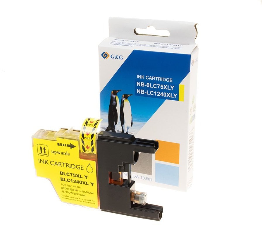 Tusz G&G kompatybilny ink / tusz z LC-1240Y, NP-B-0LC75Y/1240Y, yellow, 600s