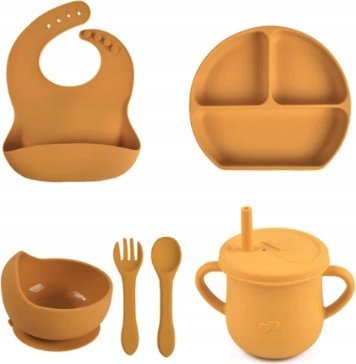 Pierwsze naczynia zestaw do karmienia dla dzieci silikonowe naczynia