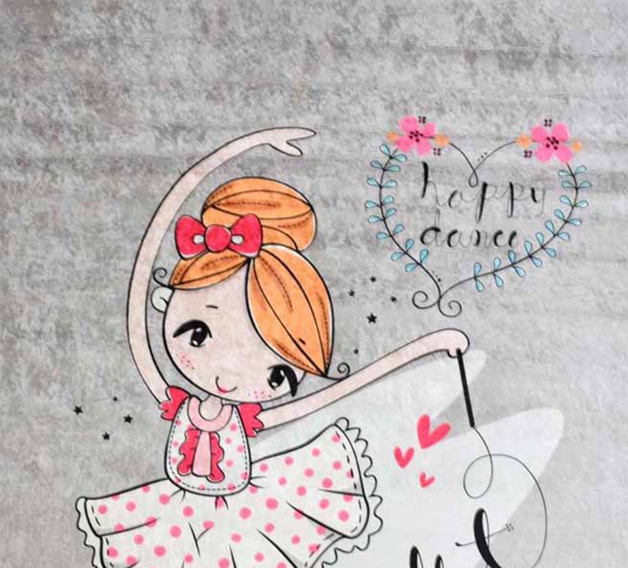 Direct Home and Garden Dywan Dziecięcy BALETNICA 80x150 cm