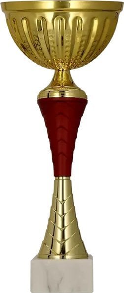 Victoria Sport Puchar metalowy złoto - burgundowy