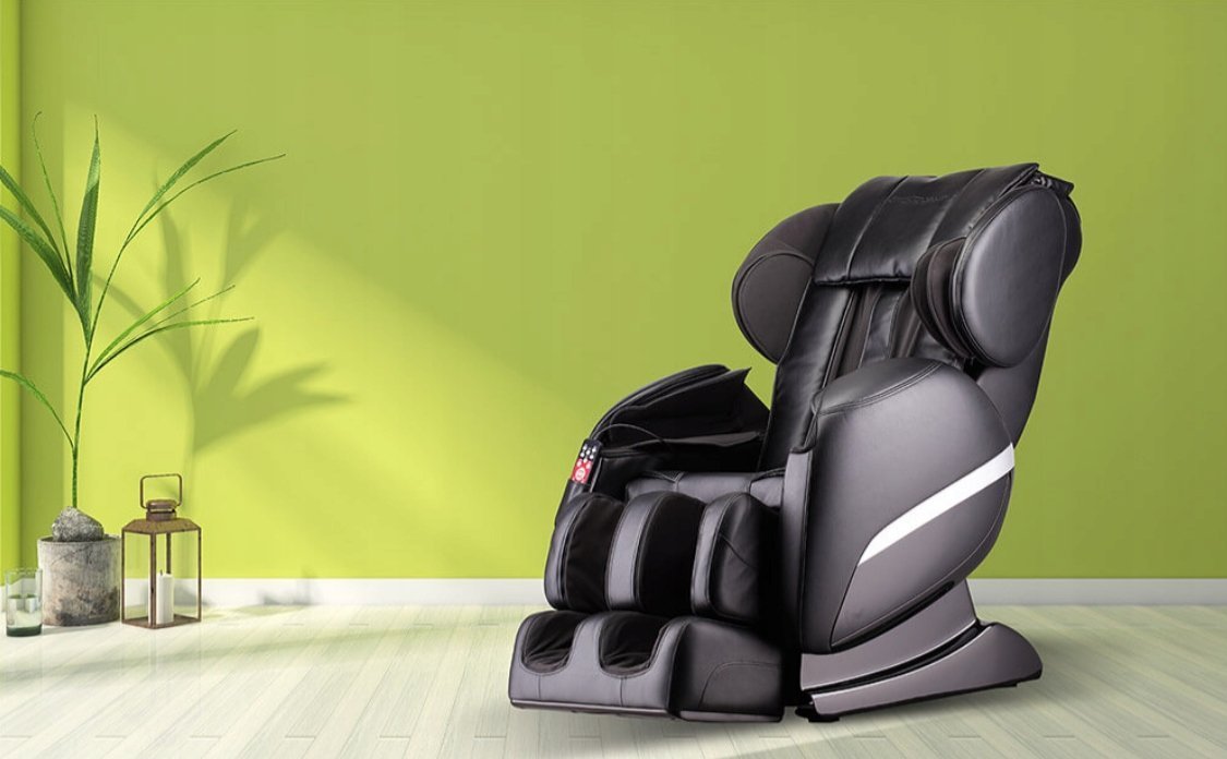 HDL Fotel masujący Siesta V2 czarny Skan kręgosłupa