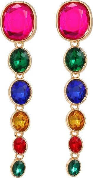 KOKONET Kolorowe tęczowe kolczyki okrągłe świetne do SUKIENKI na wesele letnie GLAM