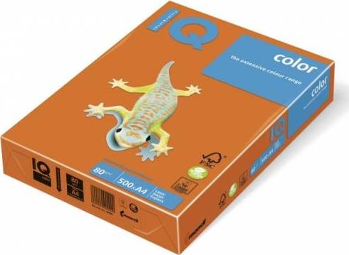 IQ Color Papier ksero IQ Color A4 160g pomarańczowy 250 arkuszy
