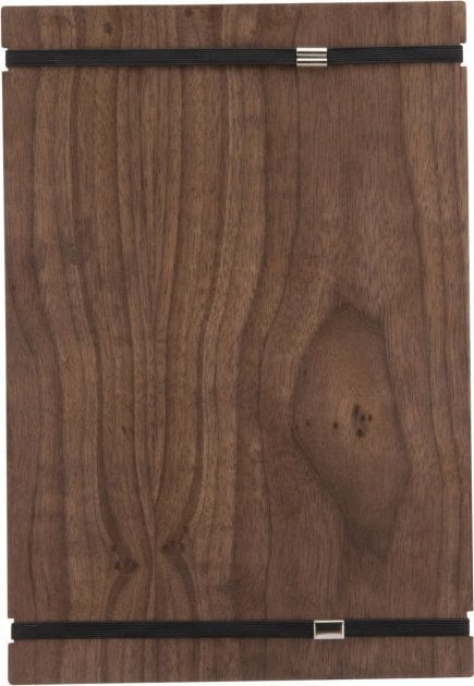 Securit Menu Kortholder A4 Securit viser 1 A4 side med elastik Valnød,10 stk/krt