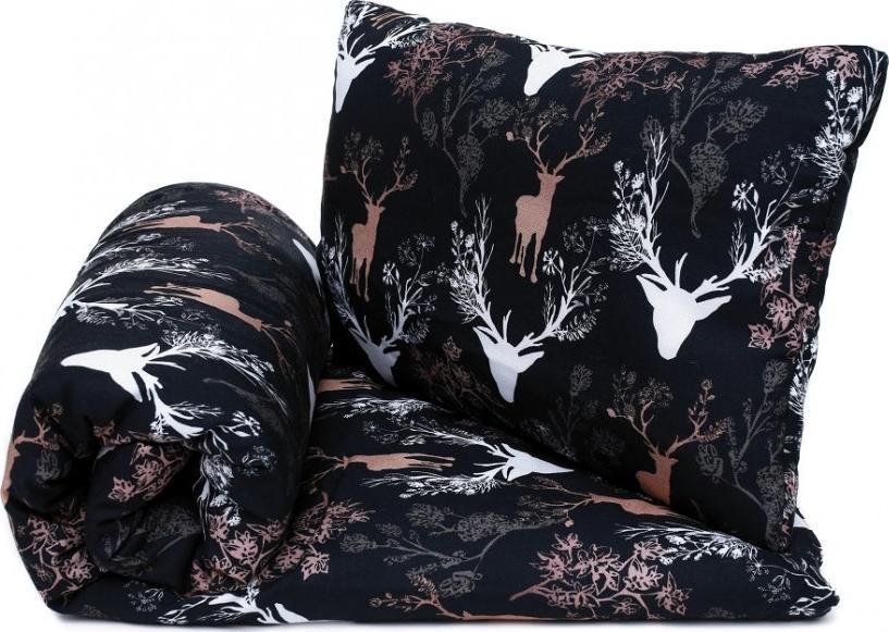 Pulp PULP-KOMPLET POŚCIELI BAMBUSOWEJ JELONKI CIEMNE 100X135CM