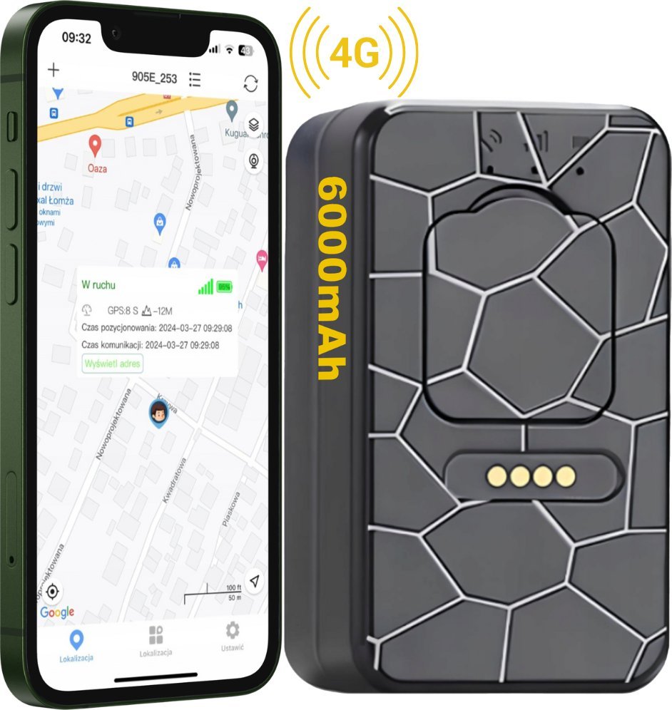 Moduł GPS Spreest LOKALIZATOR GPS 4G MINI DO POJAZDÓW ROWERU AUTA MAGNES TRACKER G50M 6000mAh