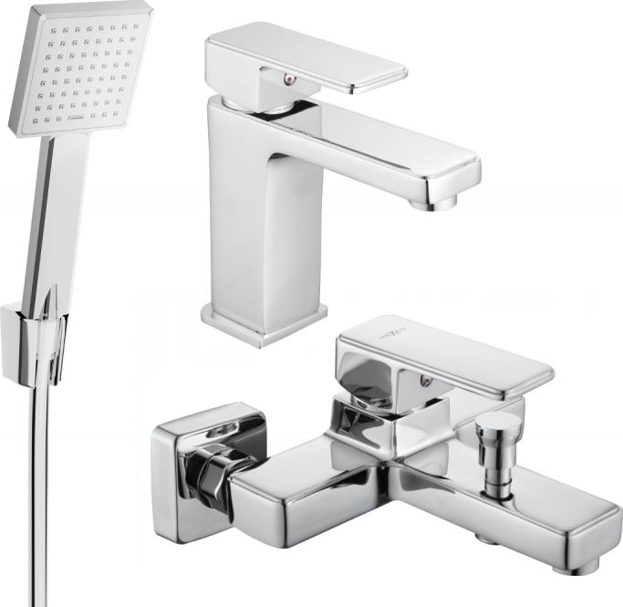 Mexen Mexen Cetus R45 zestaw wannowy, chrom - 744303R45-00