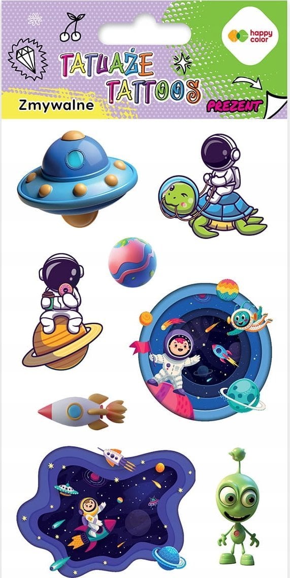 BaByliss Tatuaże zmywalne Cosmos HAPPY COLOR