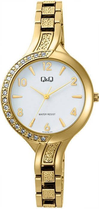 Zegarek Q&Q Zegarek QQ F01A-001P Damski Elegancki Cyrkonie