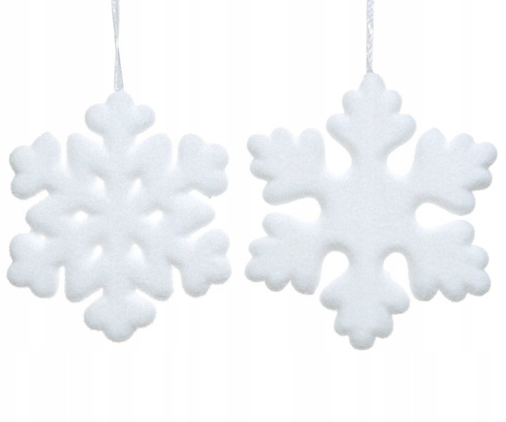 Bombka choinkowa śnieżynka piankowa kształtka 20cm 1szt