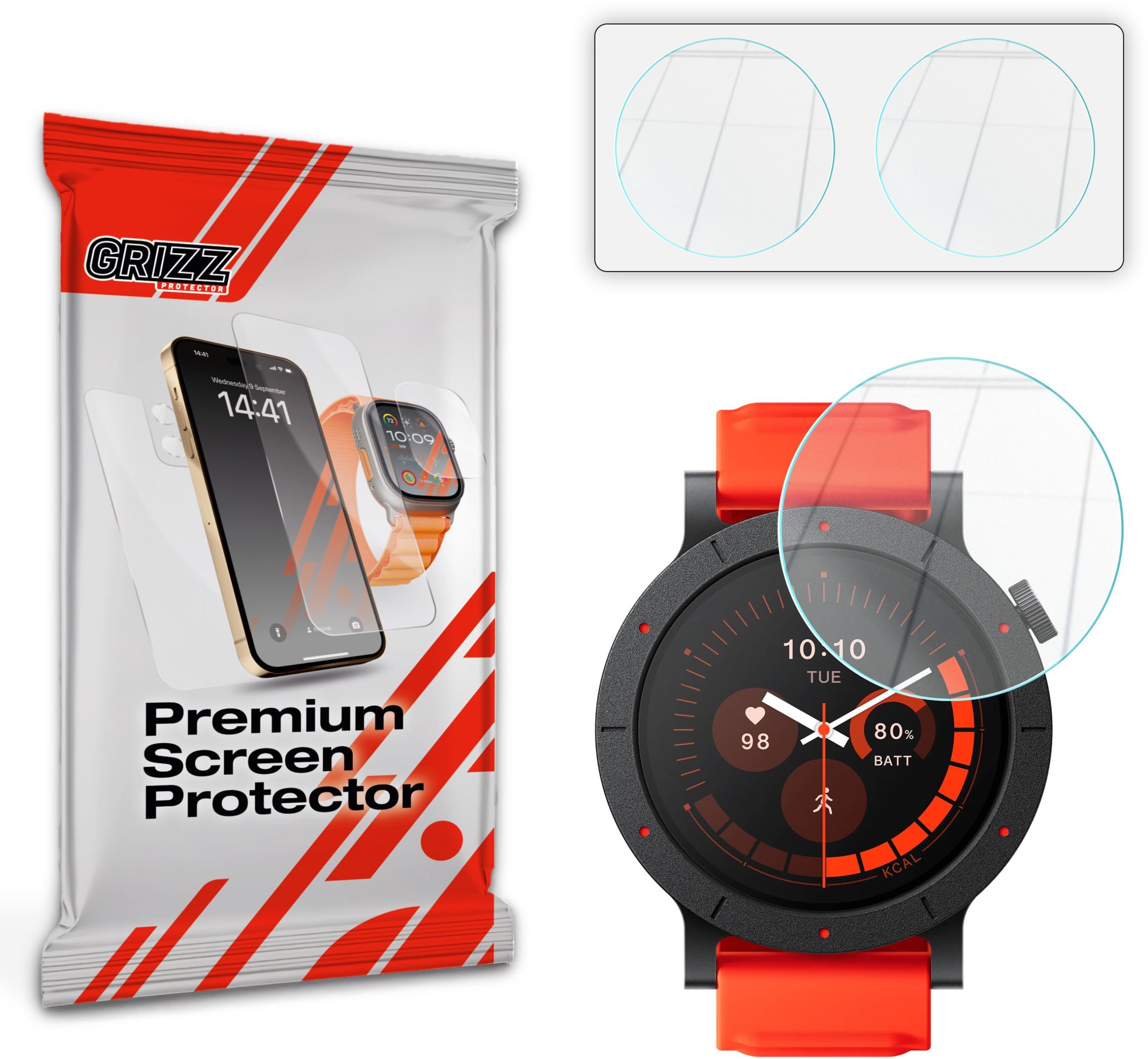 Szkło hybrydowe GrizzGlass HybridGlass do CMF Watch 3 Pro