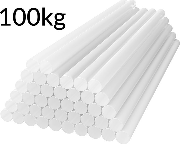 Wkłady klejowe Blow 14-262# Klej do pistoletu gruby 11/250mm przezroczysty 100kg