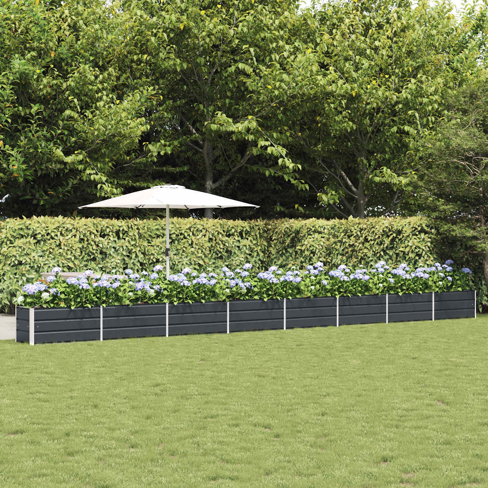 vidaXL Donica Antracyt 480 x 50 x 45 cm Stal Galwanizowana