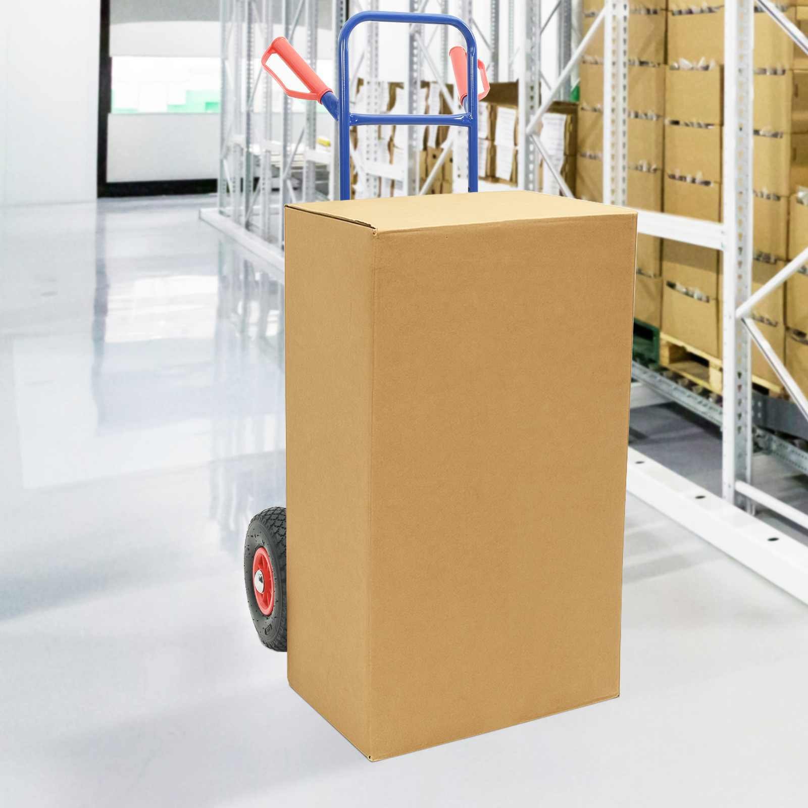 vidaXL Wózek ręczny Niebieski i Czerwony 49,5 x 53 x 114 cm Stal