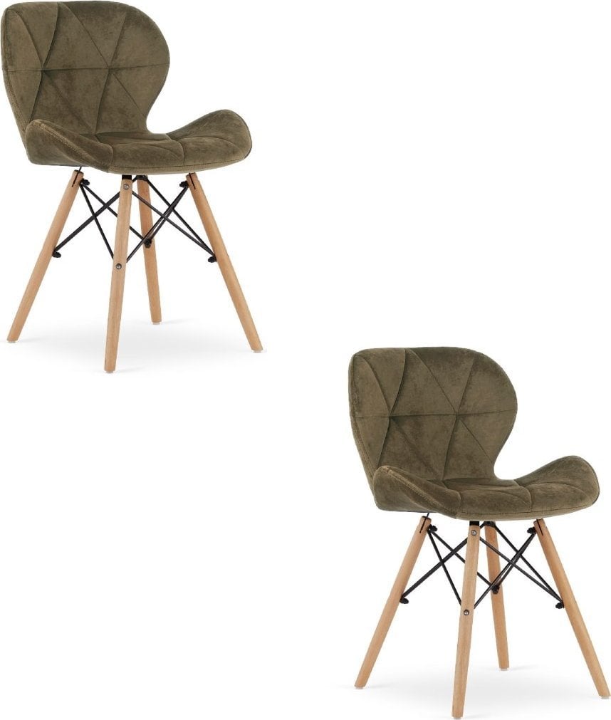 Leobert Krzesło LAGO Aksamit - brąz x 2