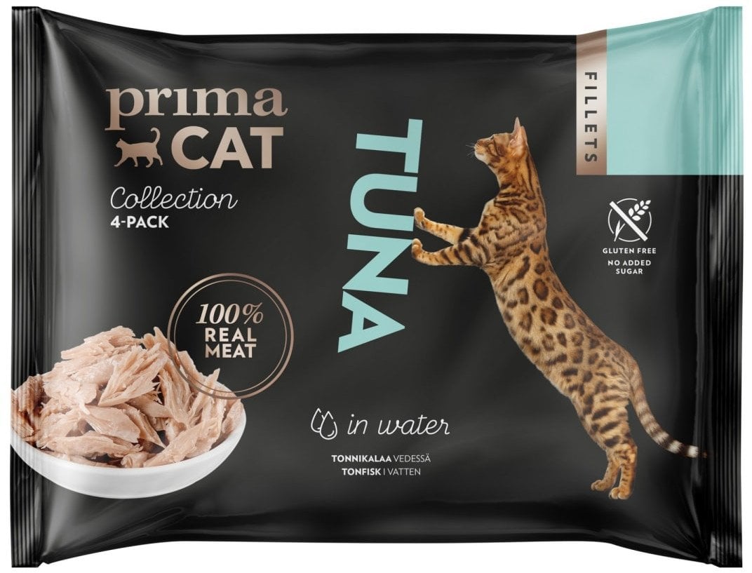PRIMACAT FILLETS TUNA IN WATER 4X50G