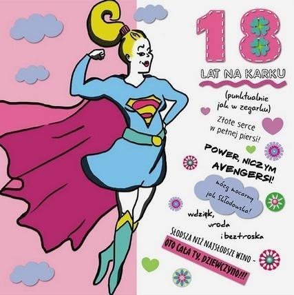 Karnet KW Hologram 18 Supermenka