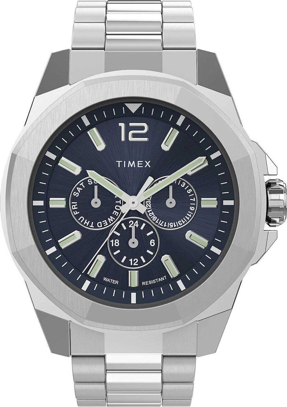 Zegarek Timex Zegarek Timex Essex TW2V43300 męski srebrny
