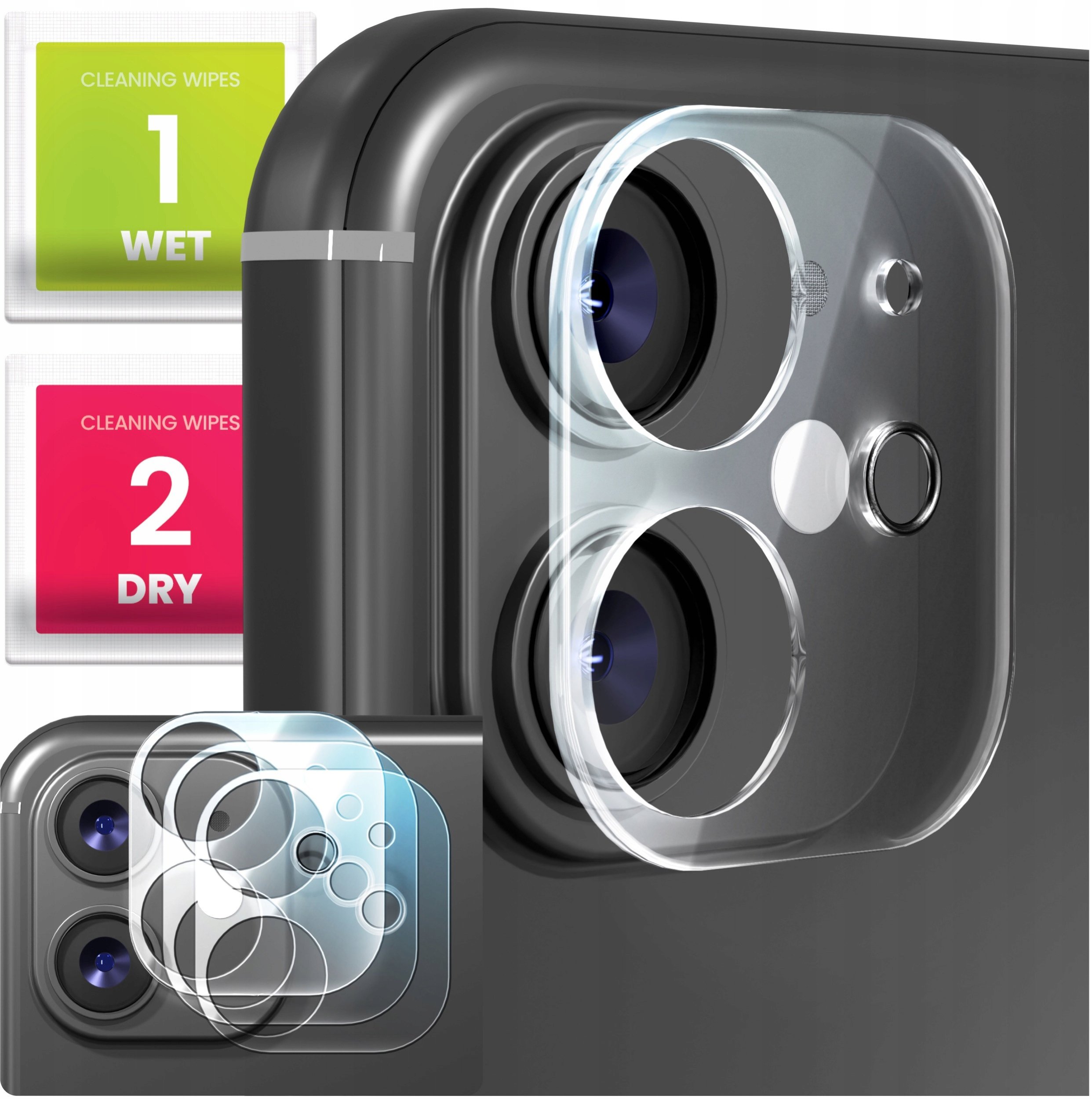 3-PAK Szkło Na Aparat Do Apple iPhone 12 Mini (Hartowane, Na Obiektyw, 9H)