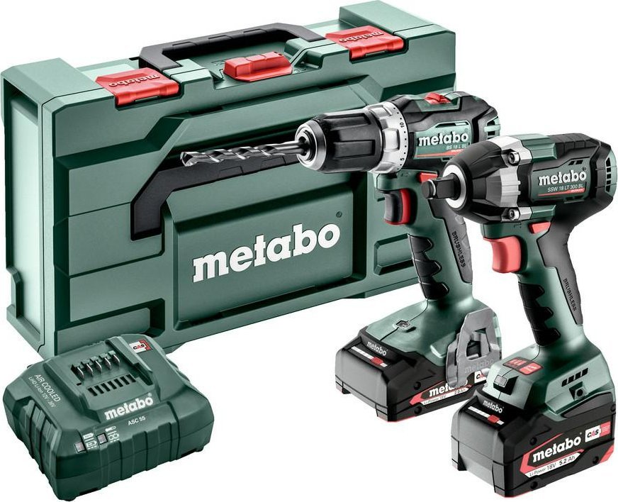 Zestaw elektronarzędzi Metabo METABO.ZESTAW COMBO 18V 2.9.2 (BS 18 L BL + SSW 300) 1x5,2Ah 1x2,0Ah METABOX
