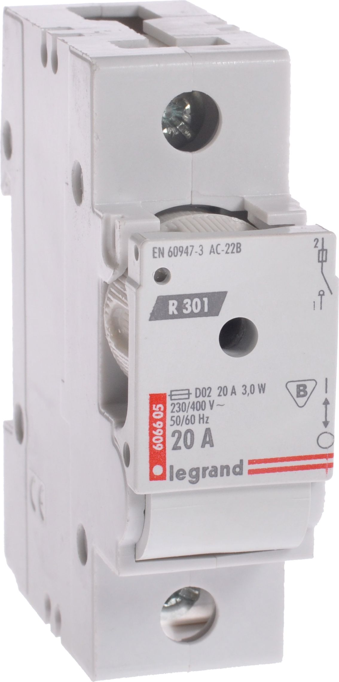 Legrand Rozłącznik bezpiecznikowy R 301 20A 1P - 606605