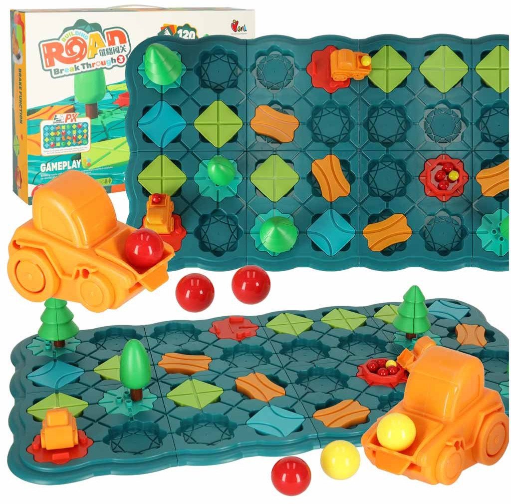 GRA LOGICZNA TOR LABIRYNT PLANSZOWA ZRĘCZNOŚCIOWA 56 EL BUDOWANIE DROGI